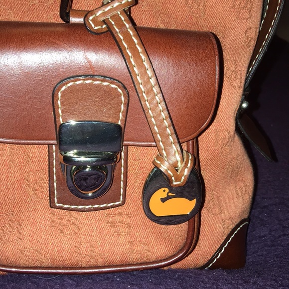 Dooney & Bourke Classic Fabric and Leather Bag - Picture 2 of 10